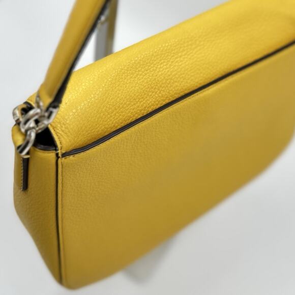 Kate Spade Leila Medium Flap Shoulder Bag Crossbody Sunflower Fields Yellow CUTE - Picture 4 of 16